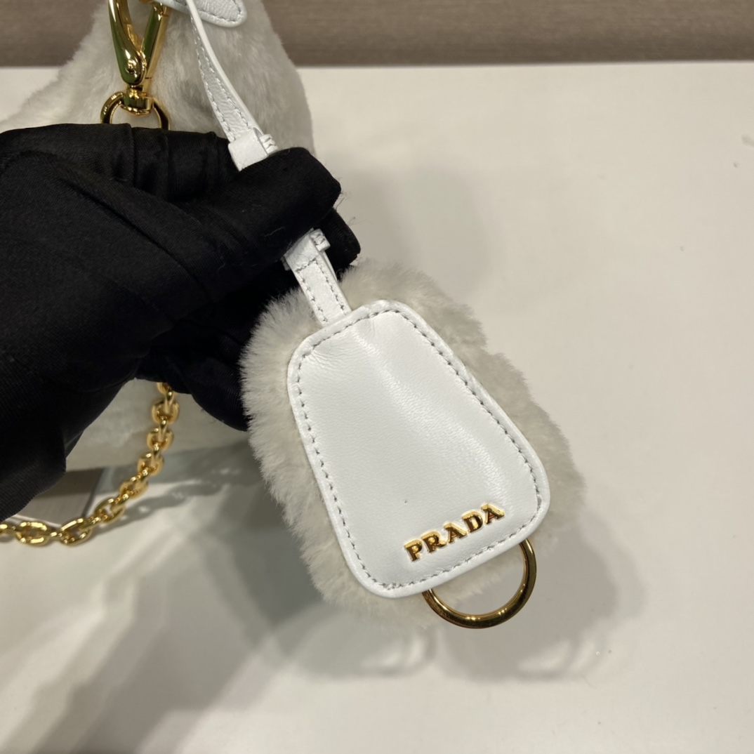 Prada Shearling Mini Bag(23-17-8cm) - PerfectKickZ