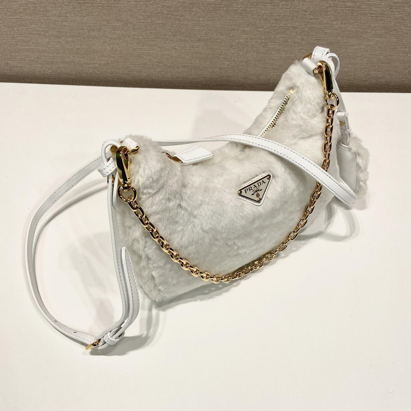 Prada Shearling Mini Bag(23-17-8cm) - PerfectKickZ