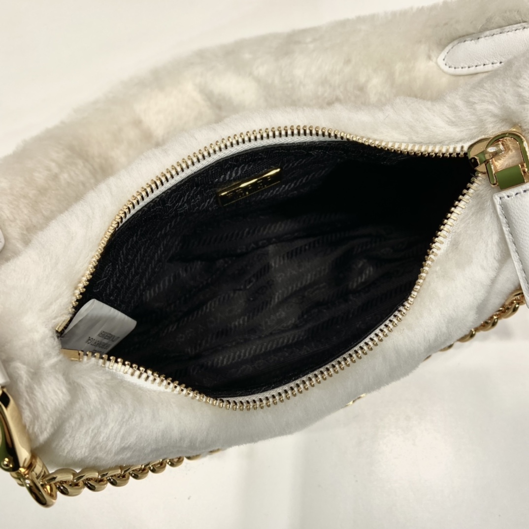Prada Shearling Mini Bag(23-17-8cm) - 