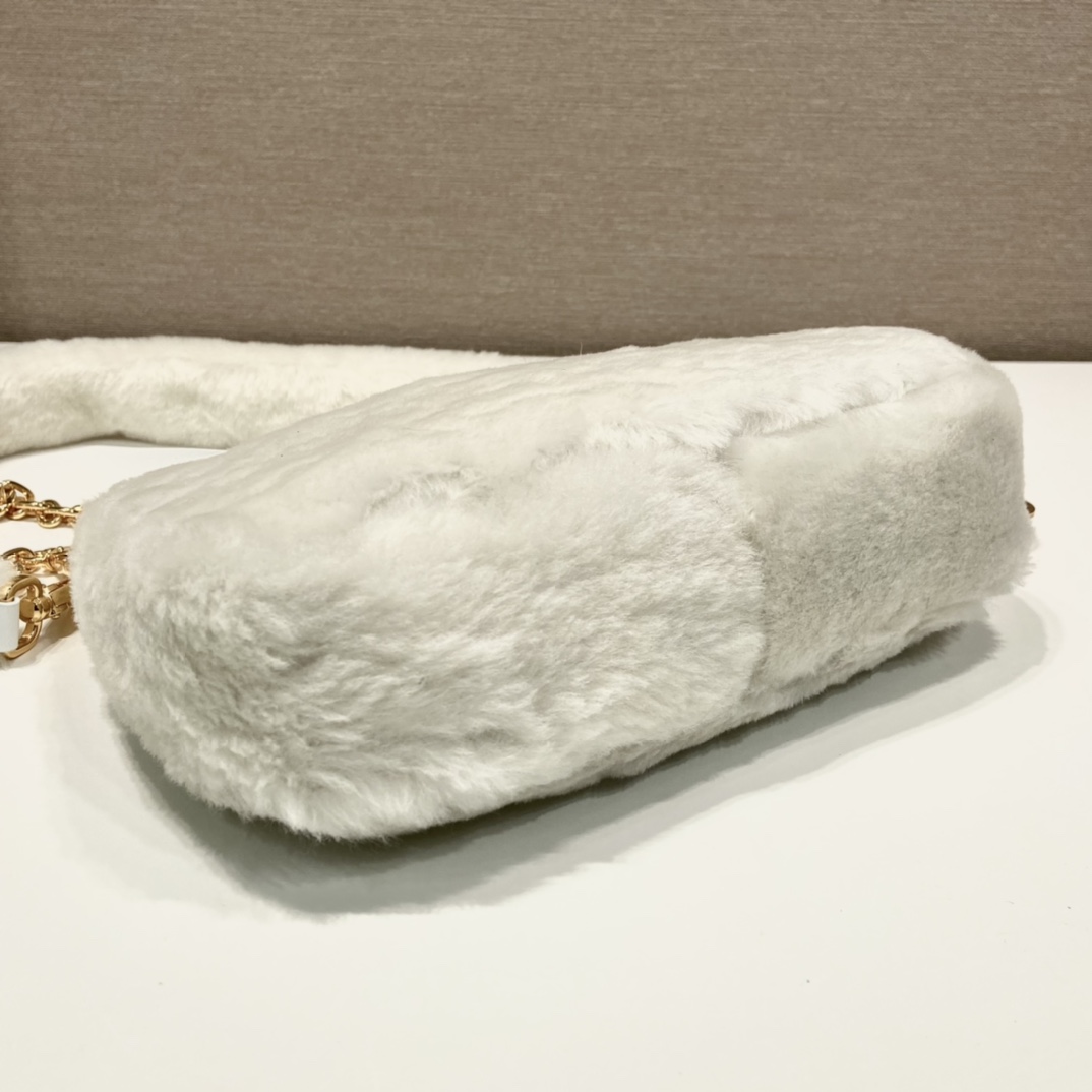 Prada Shearling Mini Bag(23-17-8cm) - 