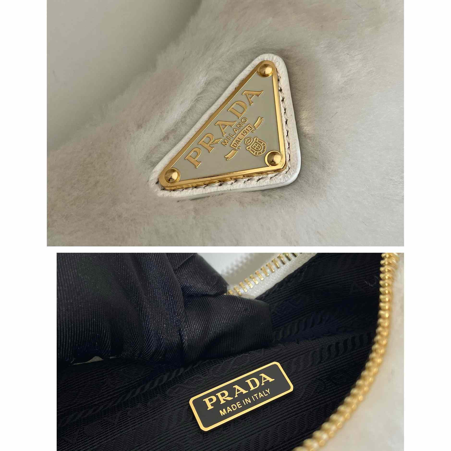 Prada Shearling Mini Bag(23-17-8cm) - 
