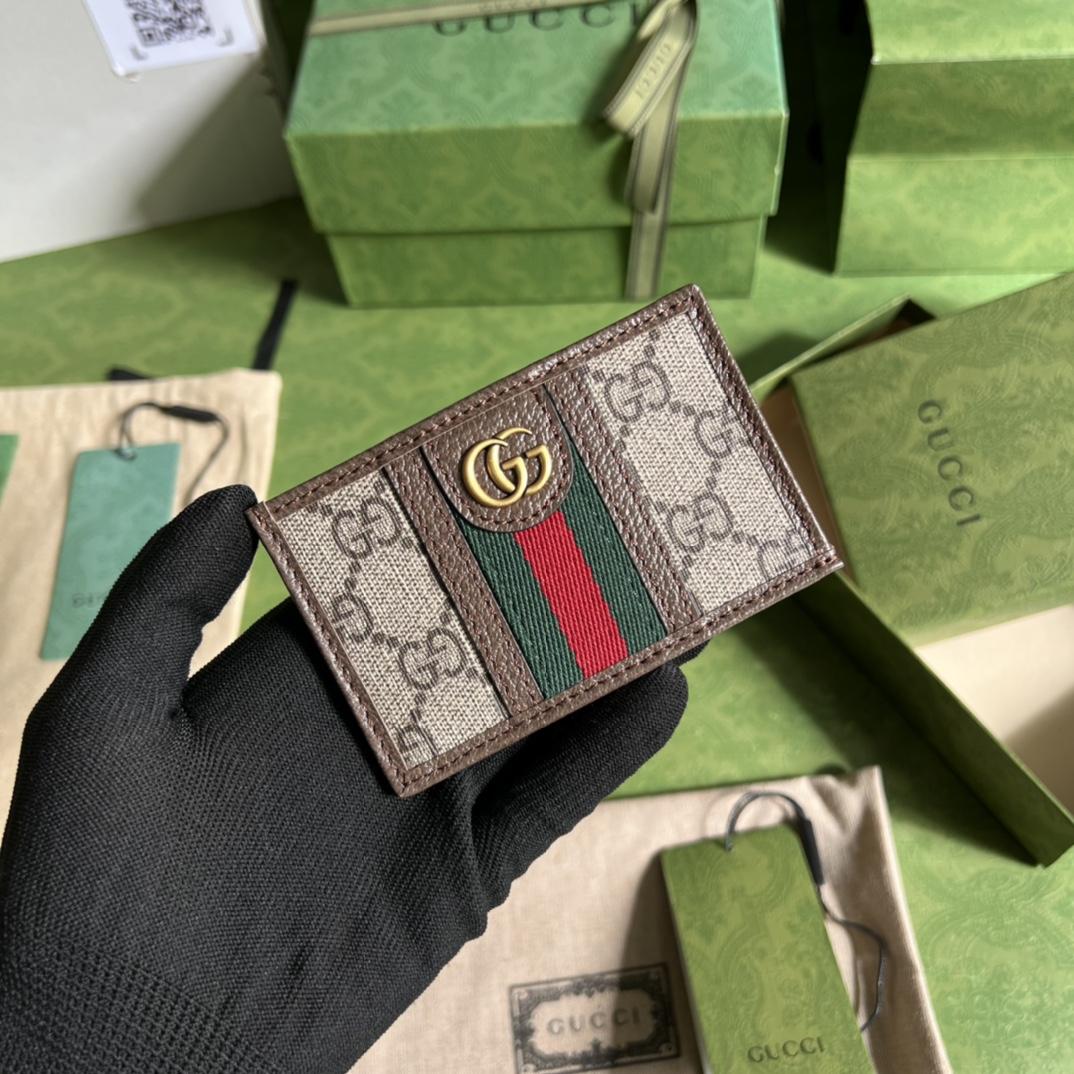 Gucci Ophidia GG Card Case(11-7cm) - PerfectKickZ