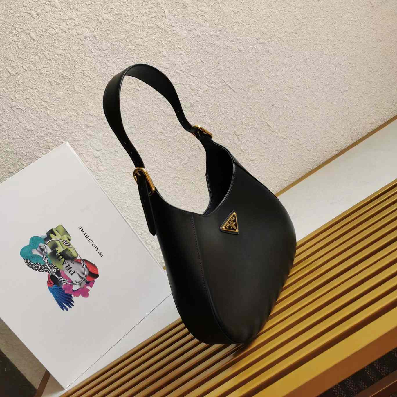 Prada Prada Cleo brushed leather shoulder bag(27-20-7cm) - PerfectKickZ