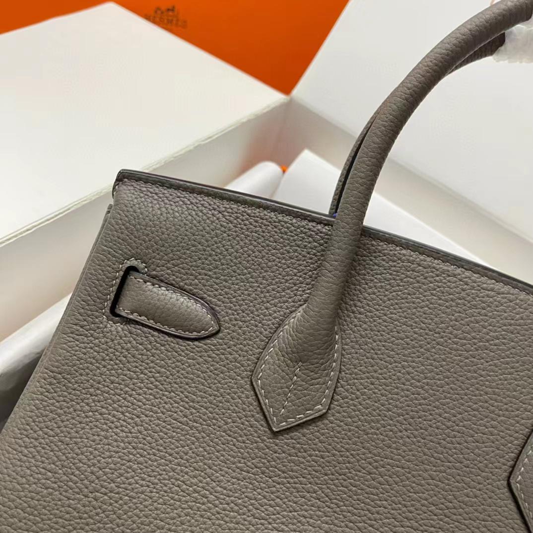 Hermes Birkin 30 Fjord Leather Handbag （30-22-16CM） - PerfectKickZ