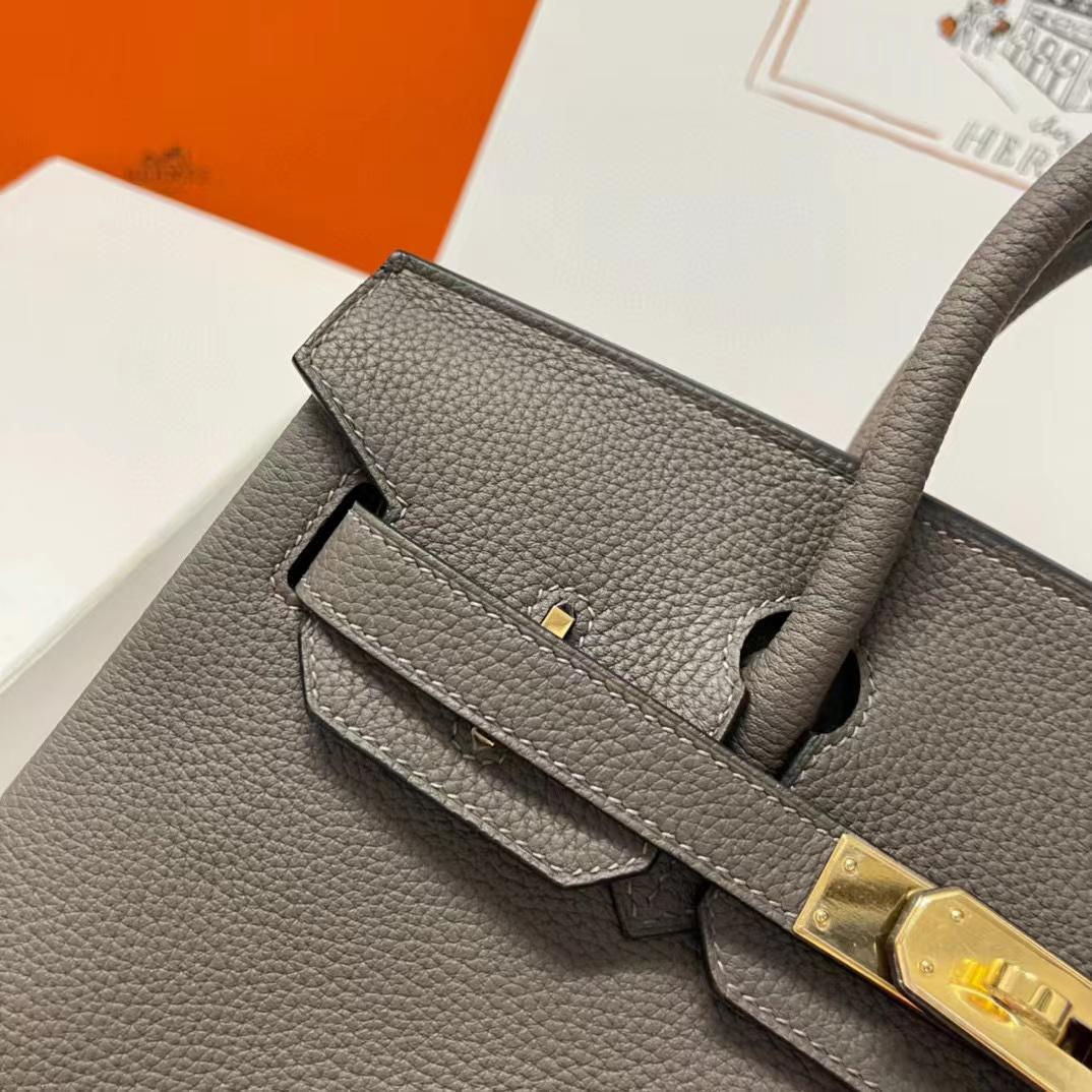 Hermes Birkin 30 Fjord Leather Handbag （30-22-16CM） - PerfectKickZ