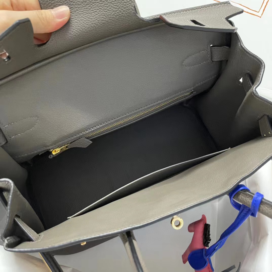 Hermes Birkin 30 Fjord Leather Handbag （30-22-16CM） - PerfectKickZ