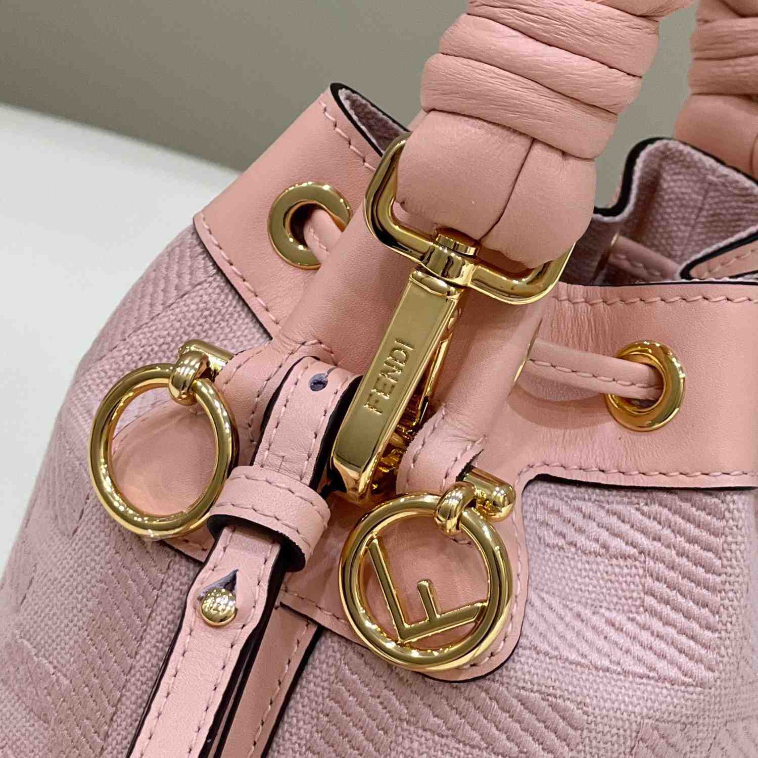 Fendi Mon Tresor Pink FF Canvas Mini-Bag (12×18×10cm)   - PerfectKickZ