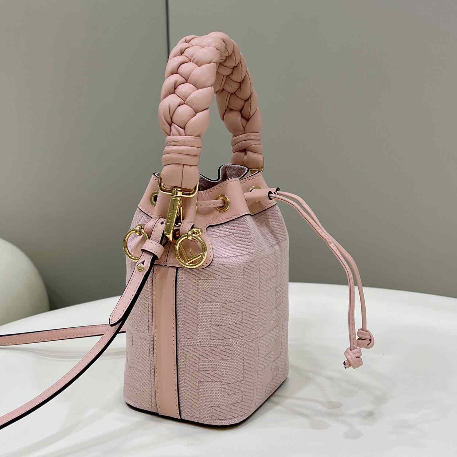 Fendi Mon Tresor Pink FF Canvas Mini-Bag (12×18×10cm)   - PerfectKickZ