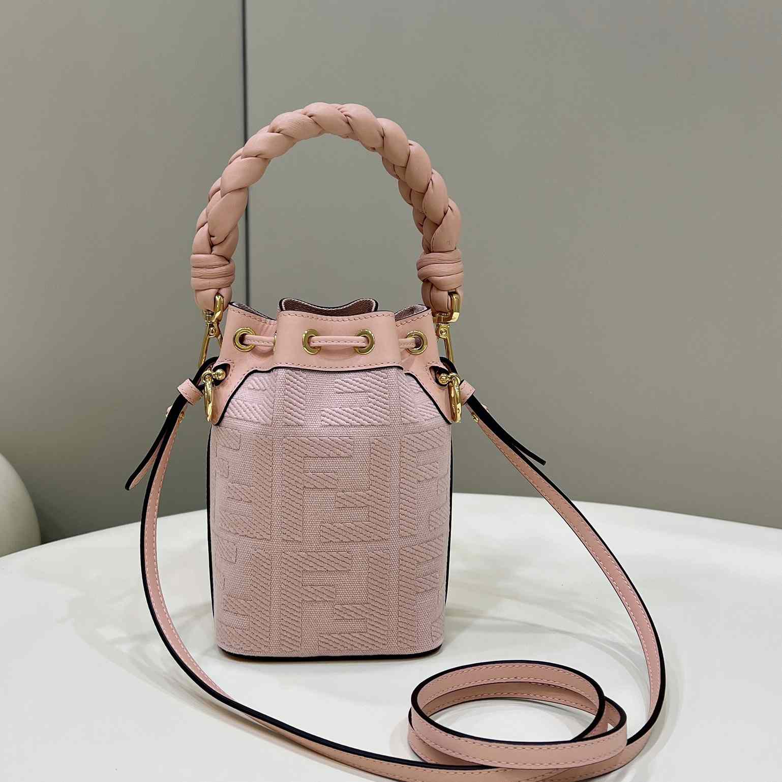 Fendi Mon Tresor Pink FF Canvas Mini-Bag (12×18×10cm)   - PerfectKickZ