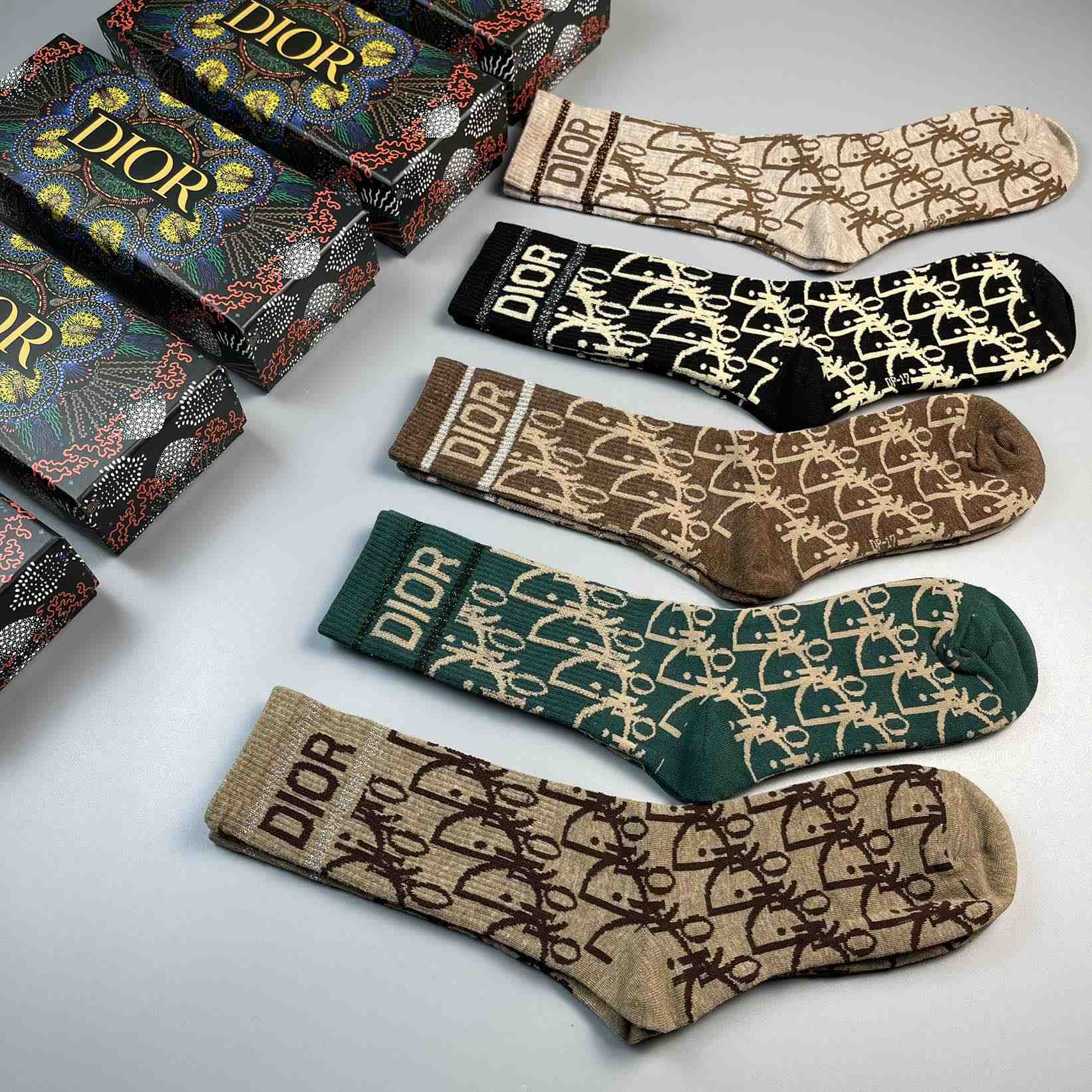 Dior Oblique Wool Socks /Box - PerfectKickZ