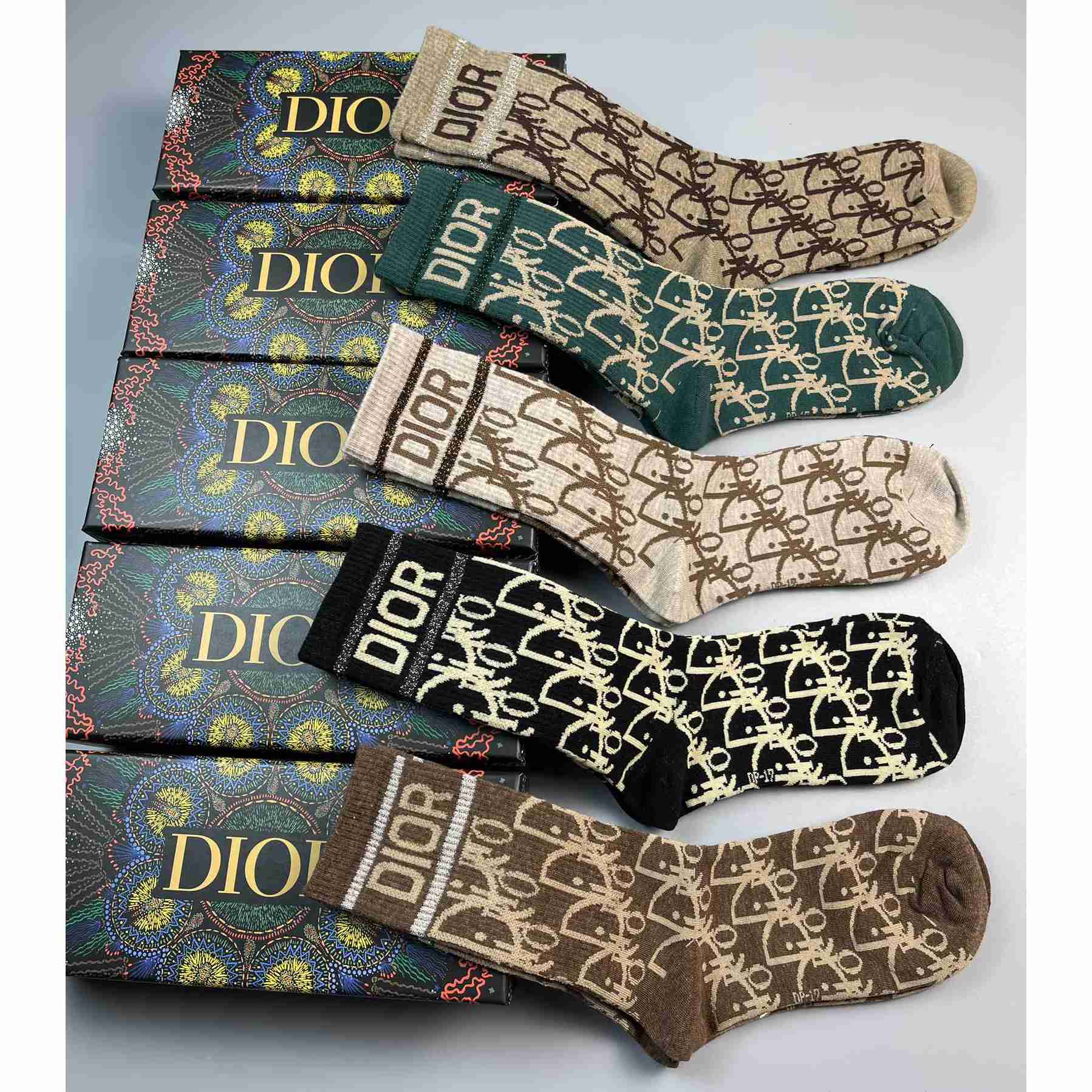 Dior Oblique Wool Socks /Box - PerfectKickZ