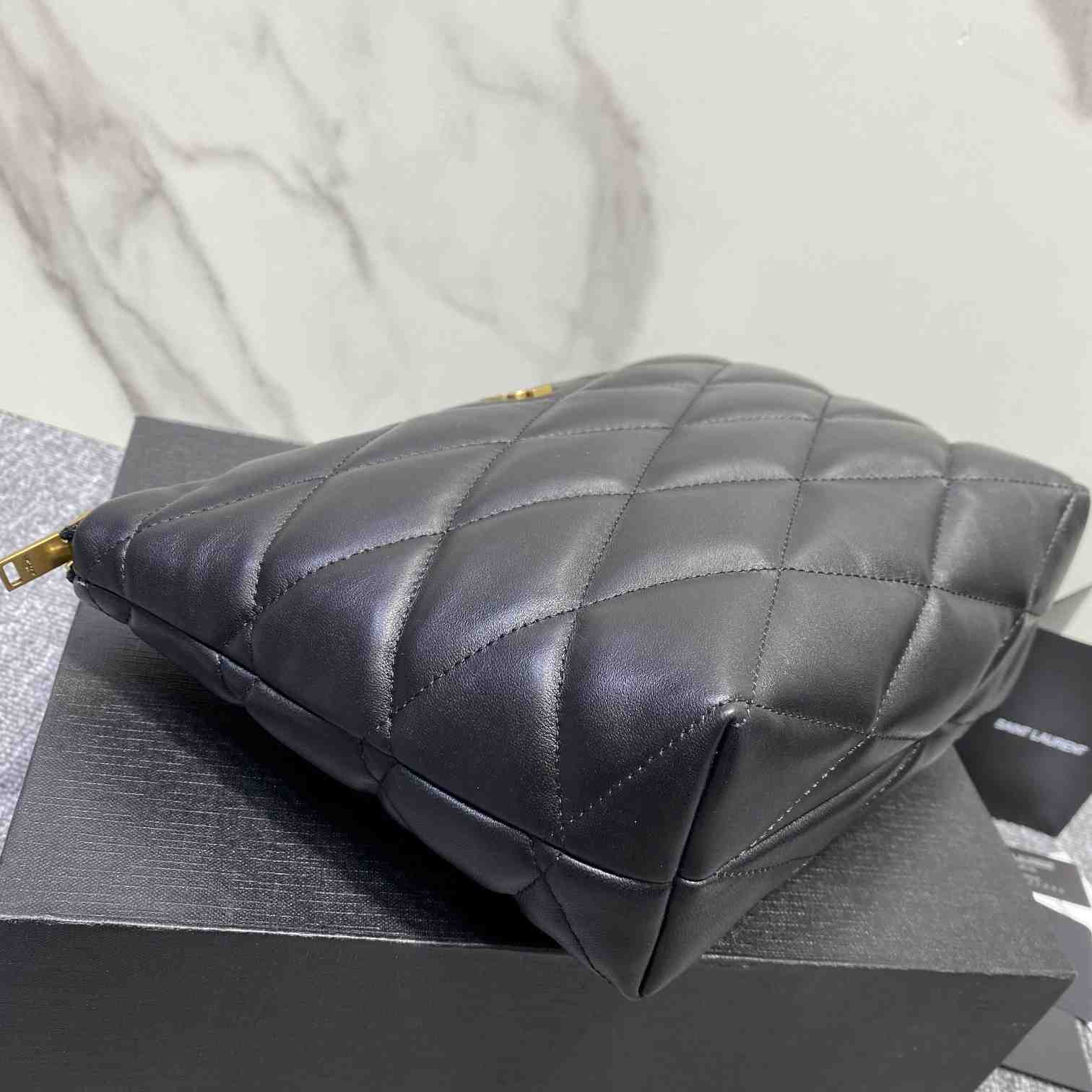 Saint Laurent Sade Pouch In Quilted Lambskin - PerfectKickZ