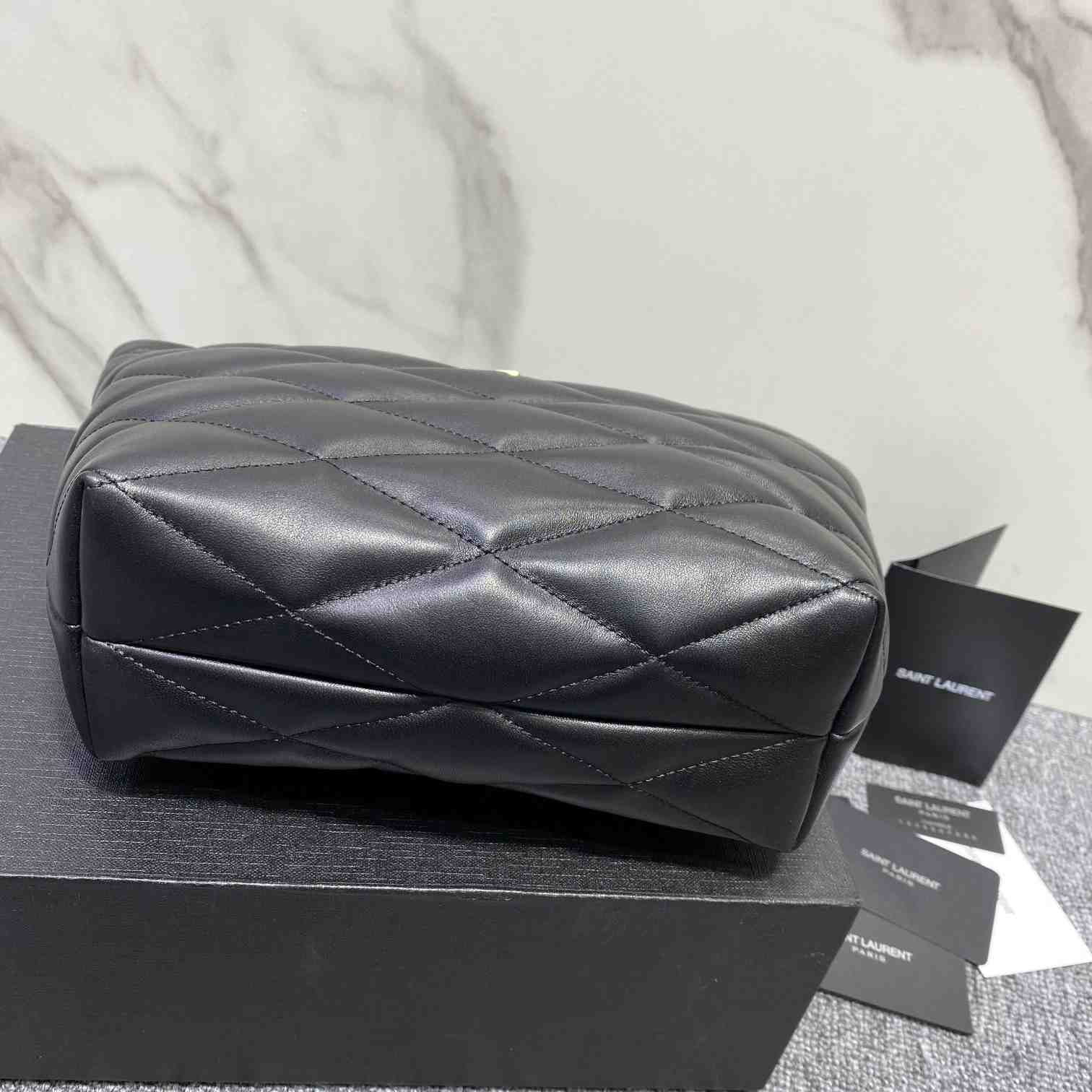 Saint Laurent Sade Pouch In Quilted Lambskin - PerfectKickZ