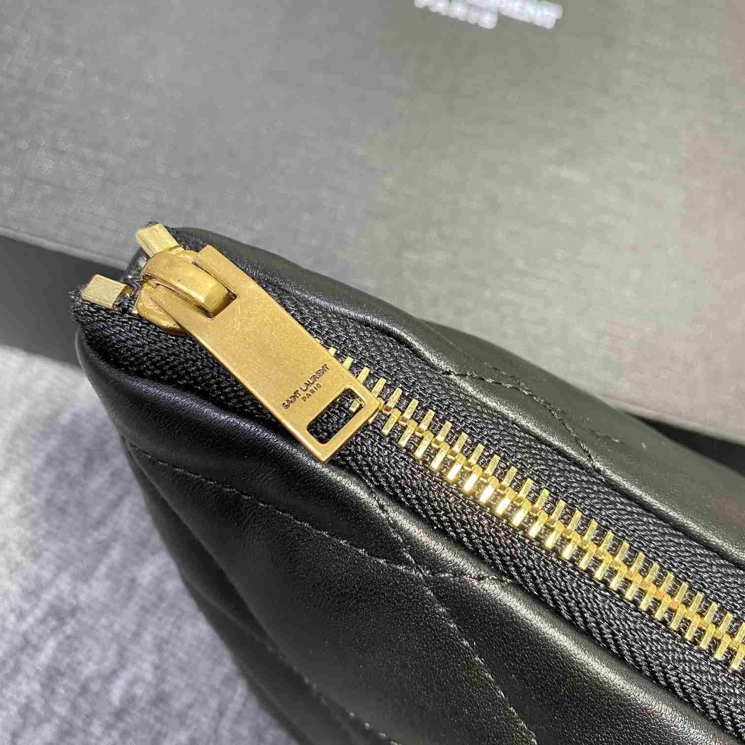 Saint Laurent Sade Pouch In Quilted Lambskin - PerfectKickZ