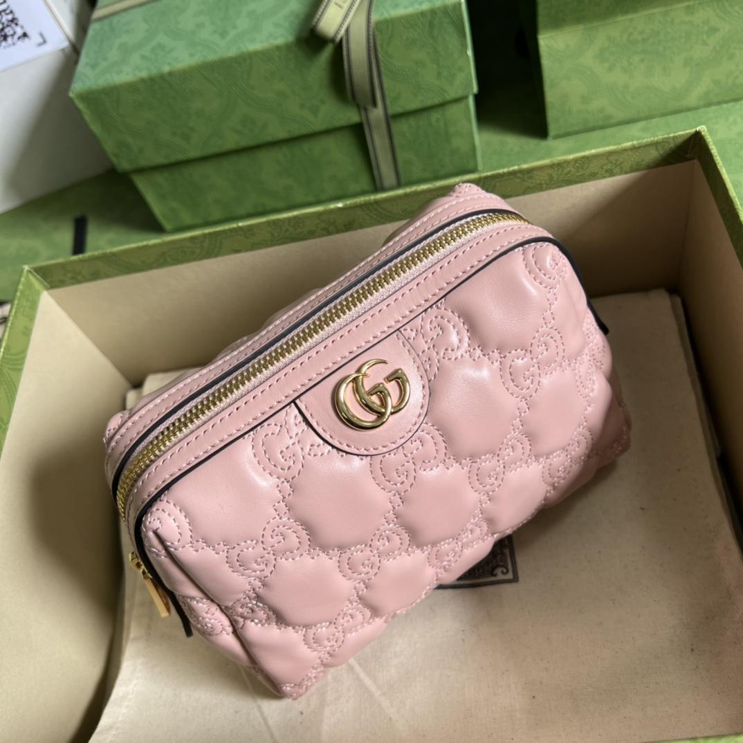 Gucci GG Matelassé Beauty Case(16*12.5*9cm) - PerfectKickZ