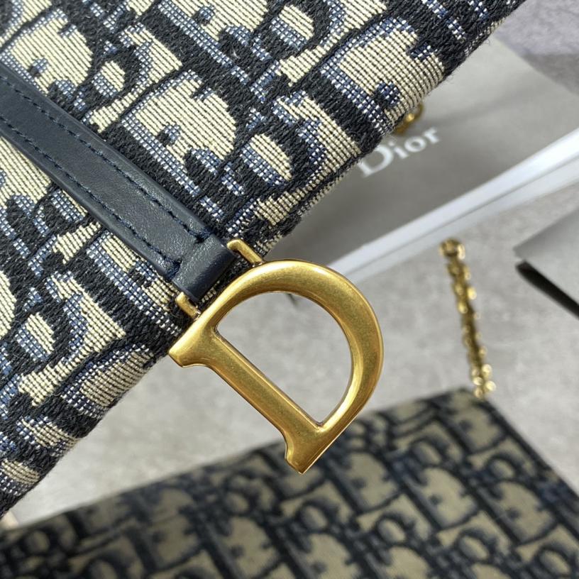 Dior Long Saddle Wallet With Chain - PerfectKickZ