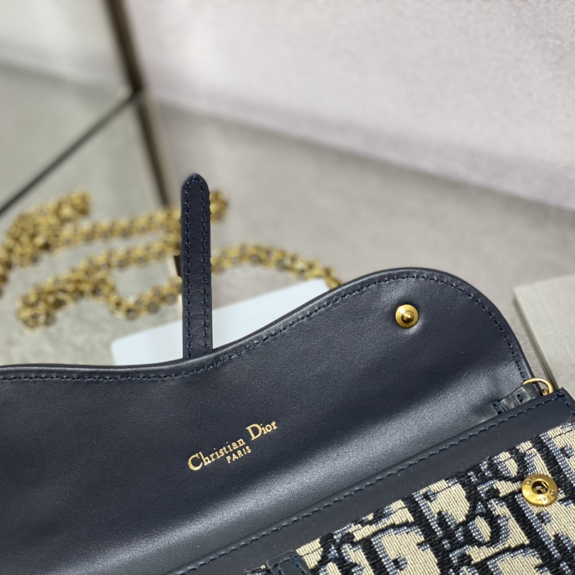 Dior Long Saddle Wallet With Chain - 