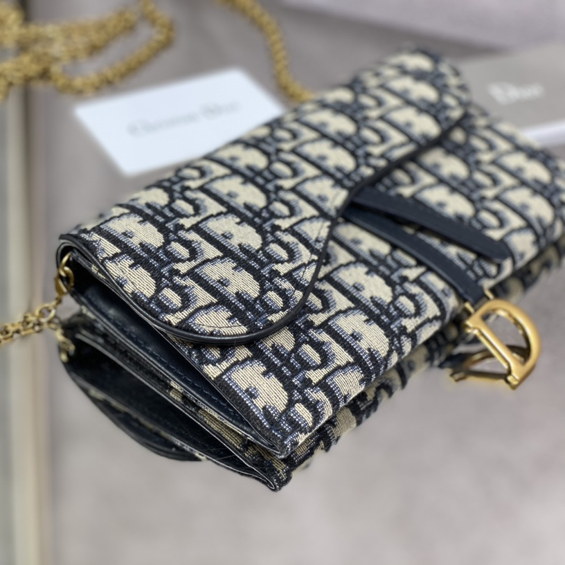 Dior Long Saddle Wallet With Chain - 