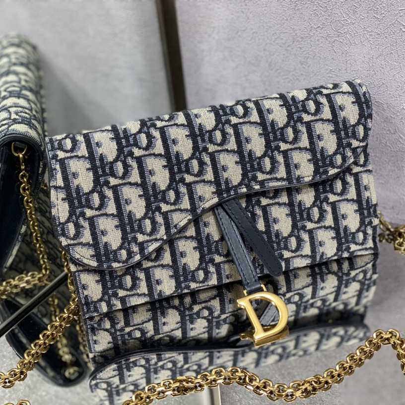 Dior Long Saddle Wallet With Chain - 