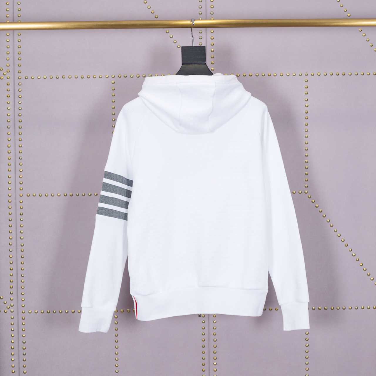 Thom Browne 4-Bar Zip-Up Cotton Hoodie - PerfectKickZ