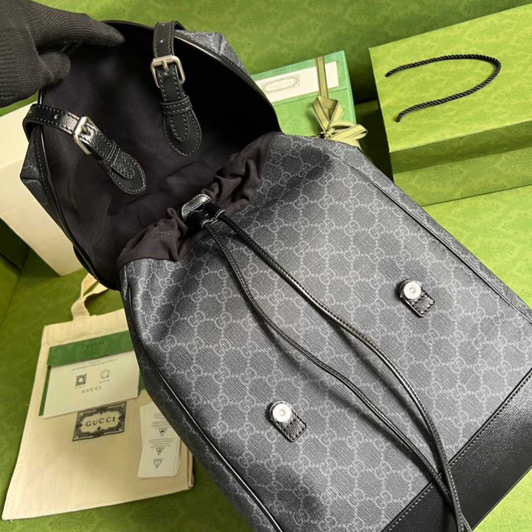 Gucci Medium Backpack With Interlocking G(26-43-18cm) - PerfectKickZ