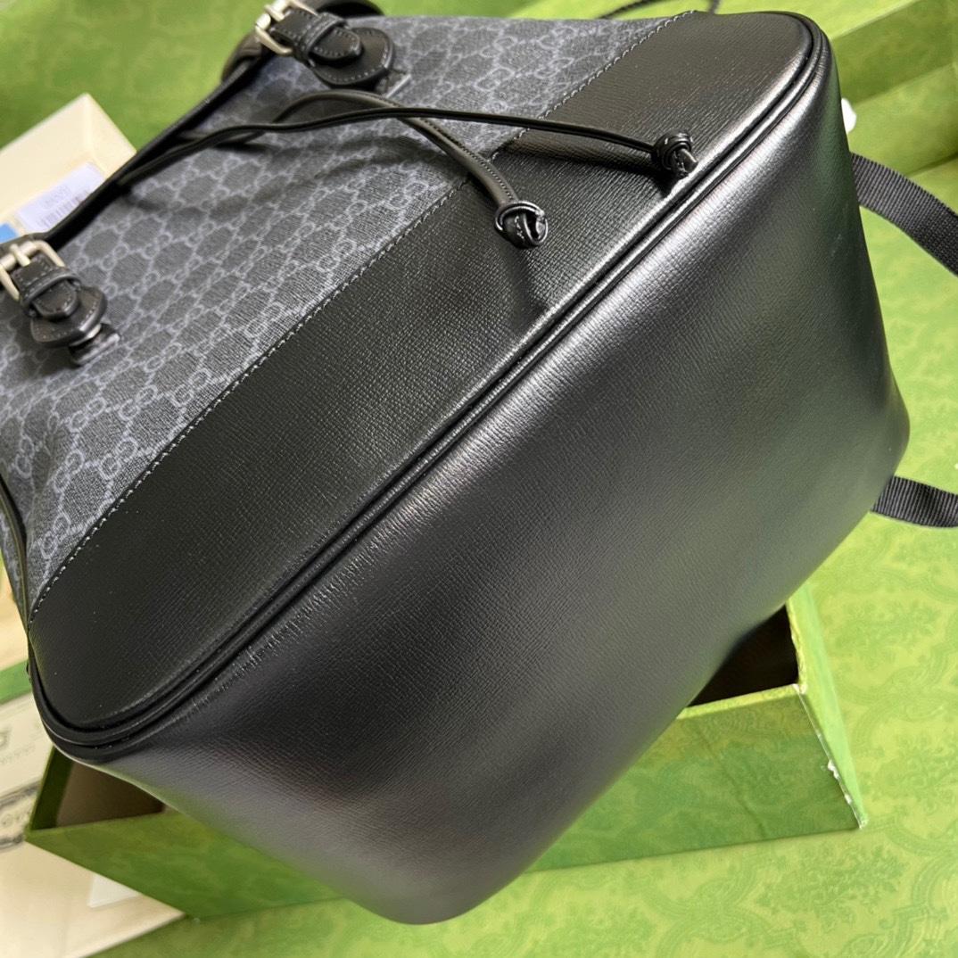 Gucci Medium Backpack With Interlocking G(26-43-18cm) - 