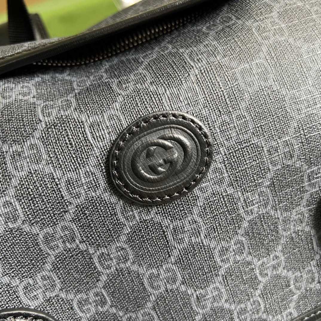 Gucci Medium Backpack With Interlocking G(26-43-18cm) - 