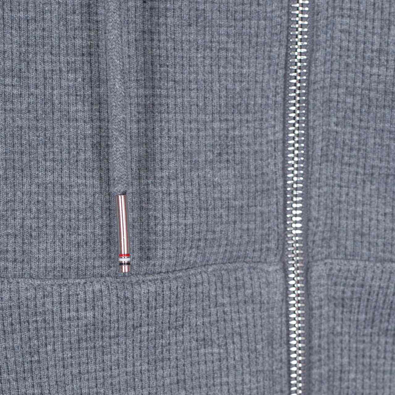 Thom Browne 4-Bar Zip-Up Cotton Hoodie - PerfectKickZ