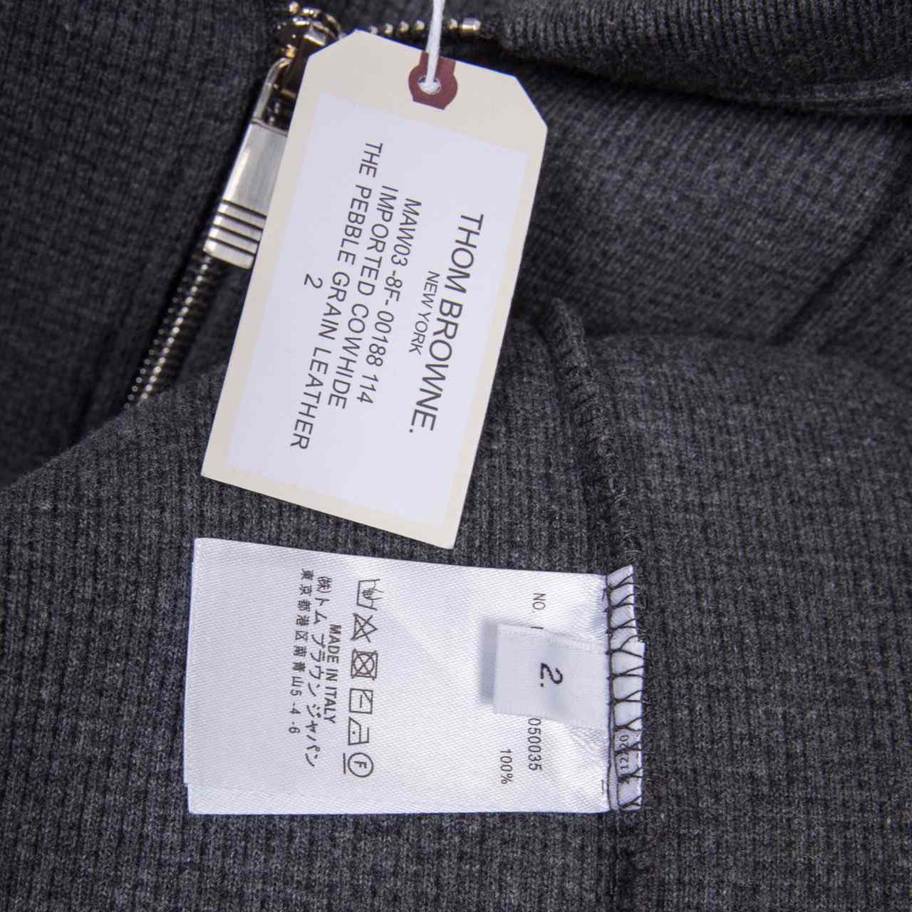 Thom Browne 4-Bar Zip-Up Cotton Hoodie - PerfectKickZ