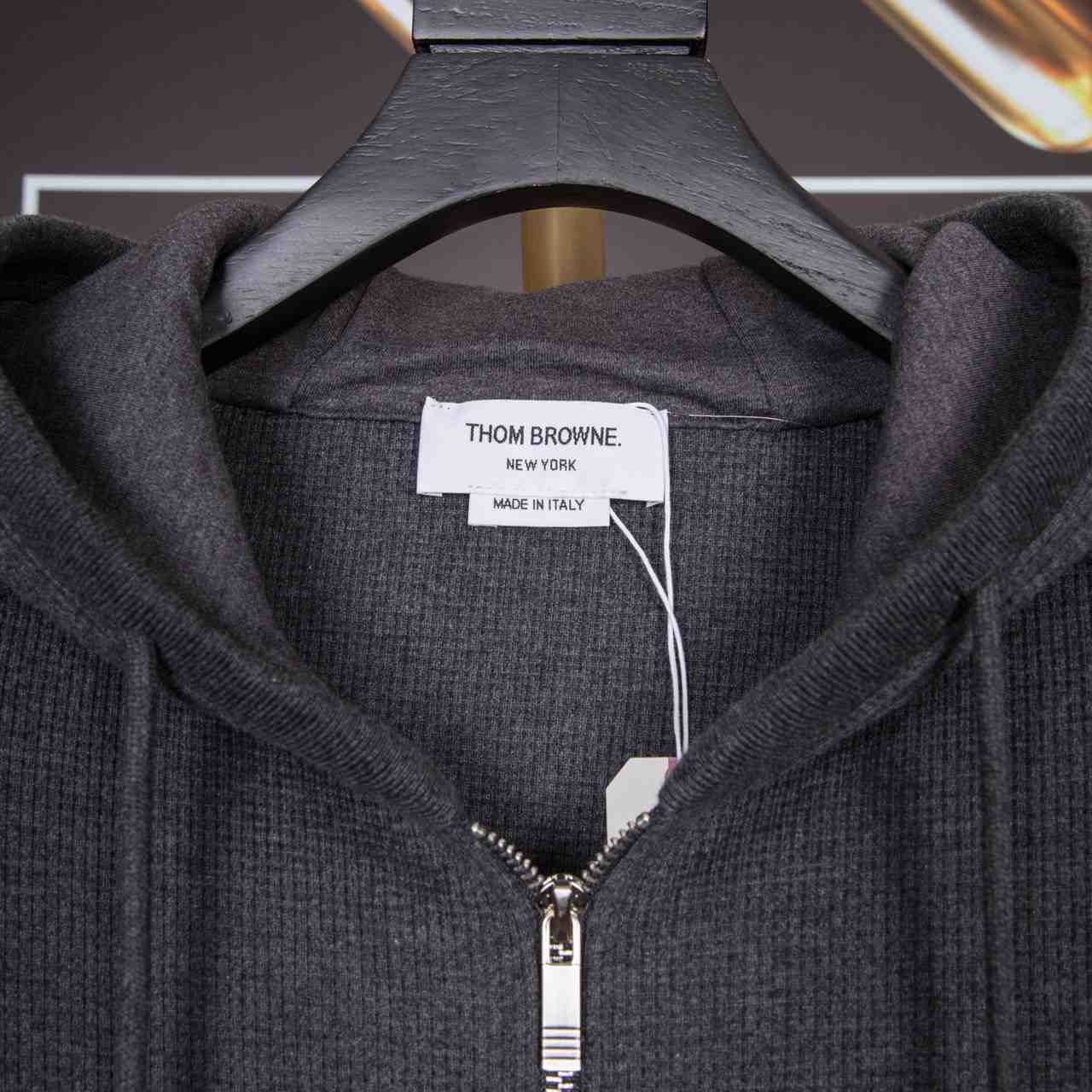 Thom Browne 4-Bar Zip-Up Cotton Hoodie - PerfectKickZ