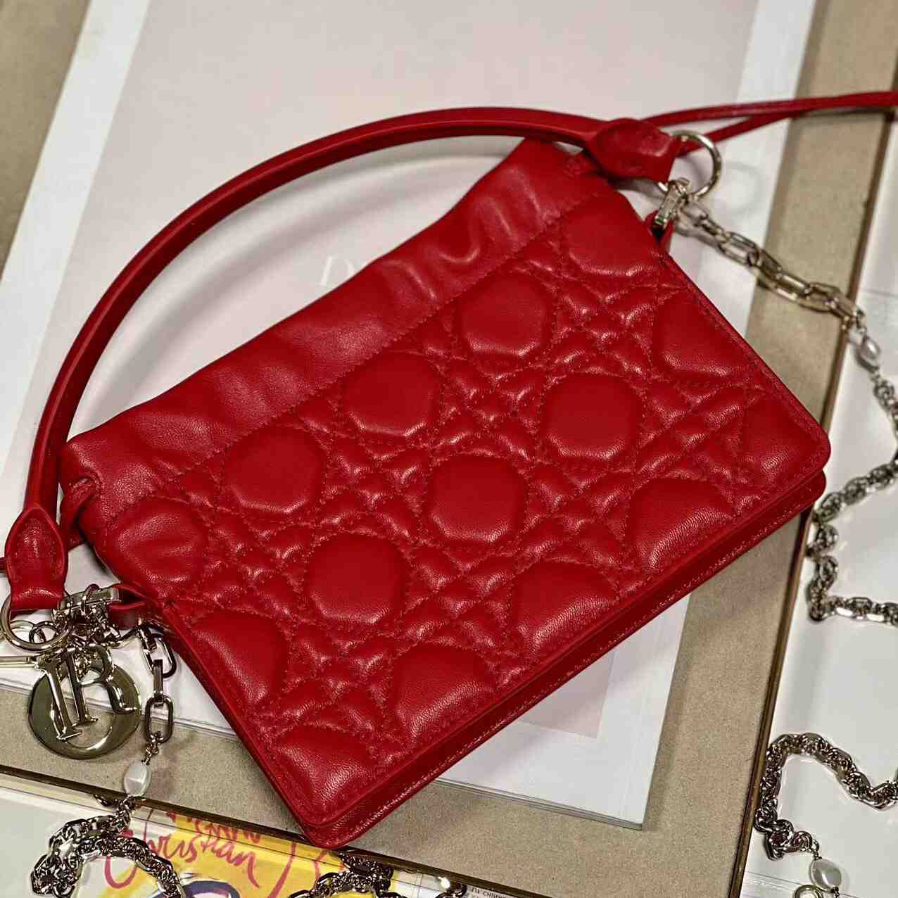 Dior Lady Dior Top Handle Drawstring Mini Bag - PerfectKickZ