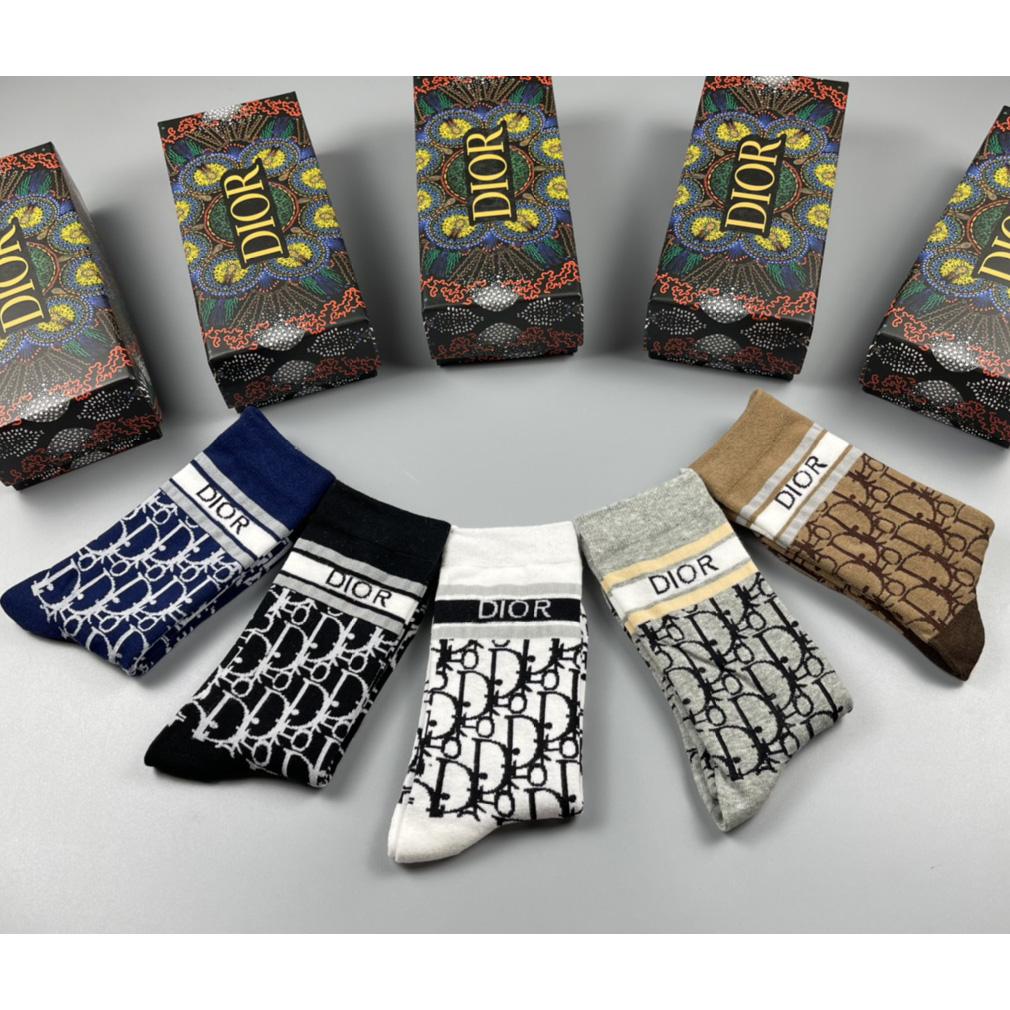 Dior Oblique Wool Socks /Box - PerfectKickZ