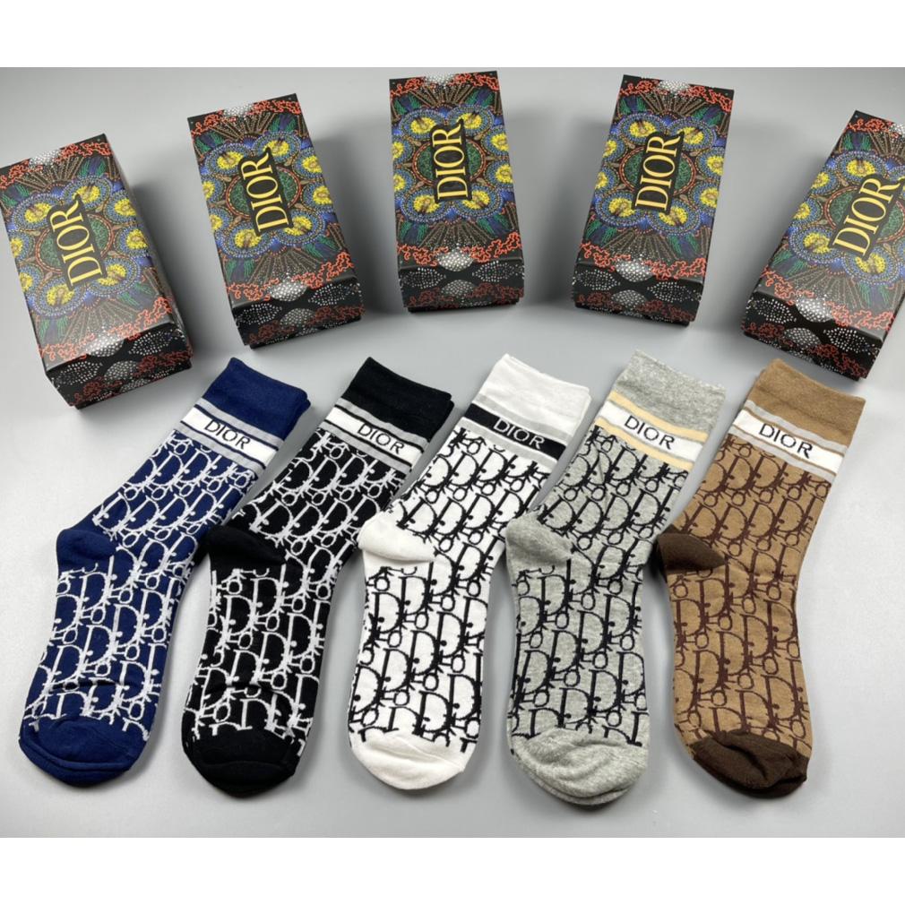 Dior Oblique Wool Socks /Box - PerfectKickZ