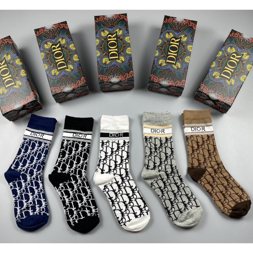 Dior Oblique Wool Socks /Box - PerfectKickZ