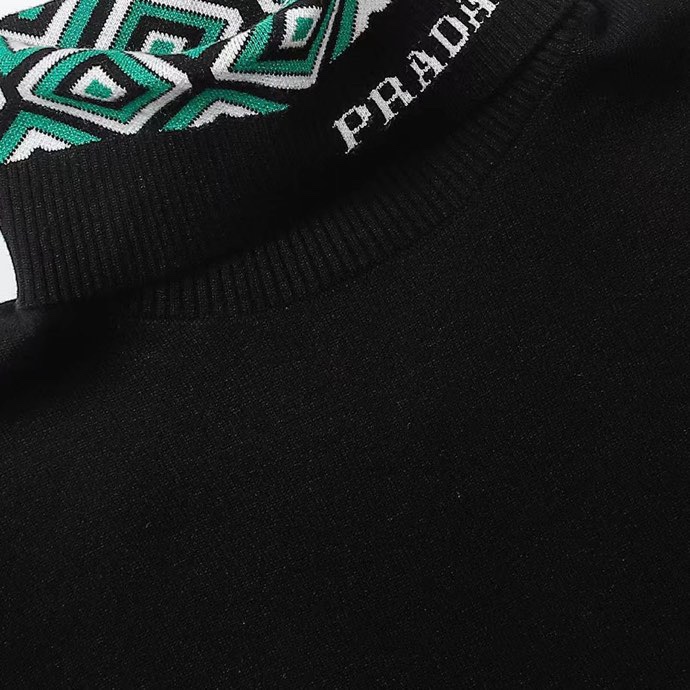 Prada Worsted-Wool Mock-Neck Sweater - PerfectKickZ