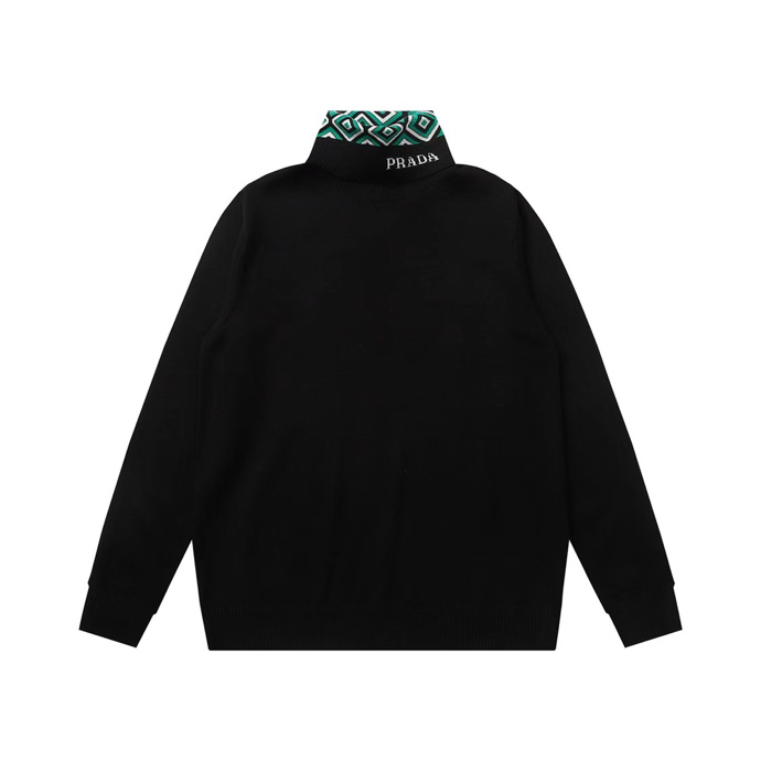 Prada Worsted-Wool Mock-Neck Sweater - PerfectKickZ