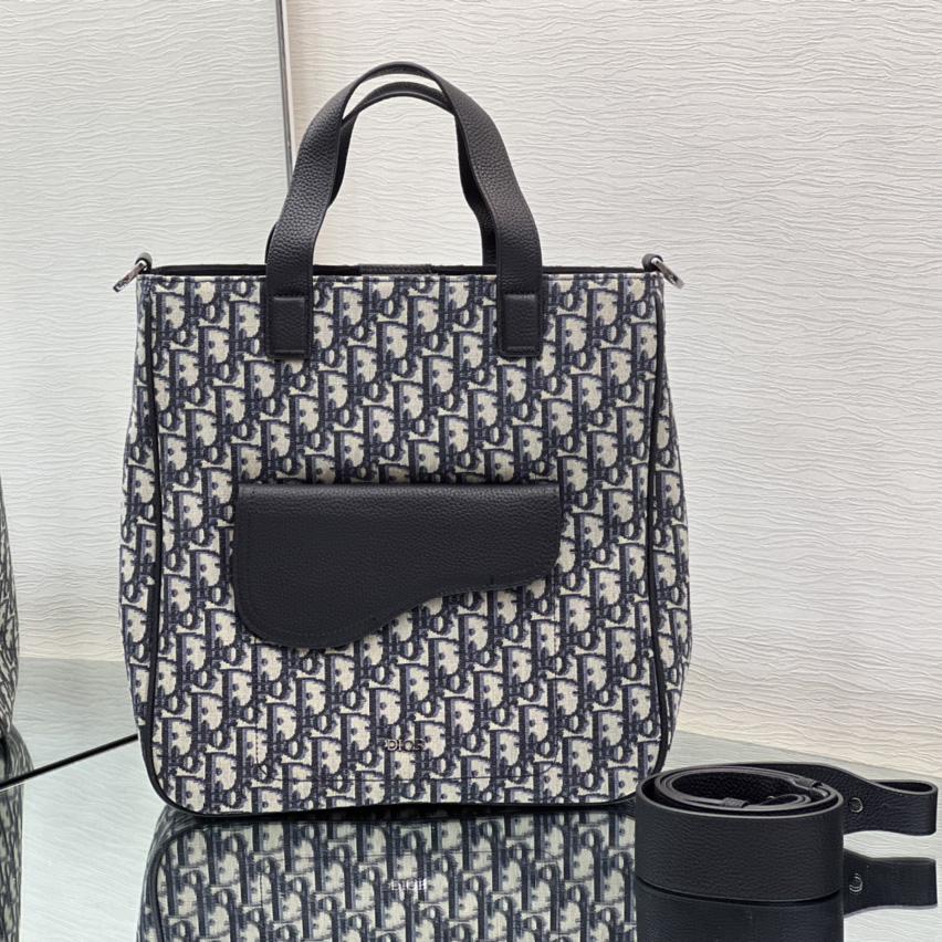 Dior Saddle Tote Bag With Shoulder Strap - PerfectKickZ