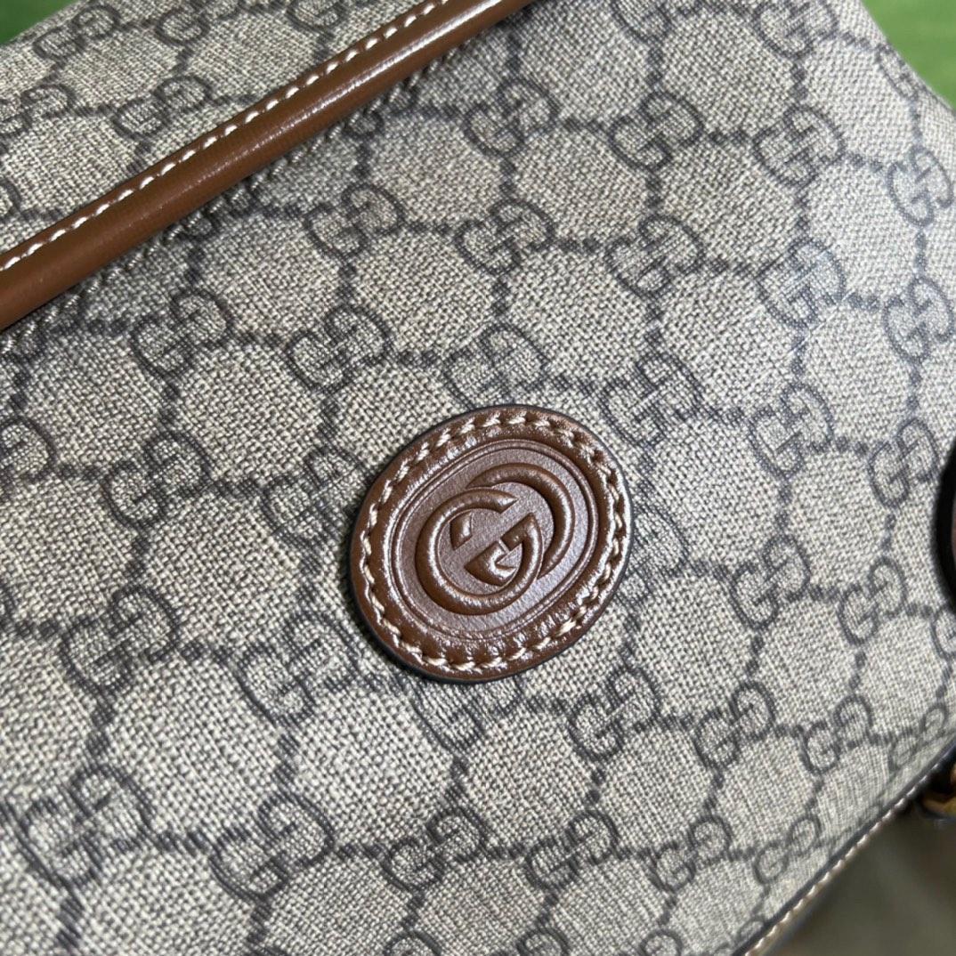 Gucci Medium Backpack With Interlocking G(26-43-18cm) - PerfectKickZ