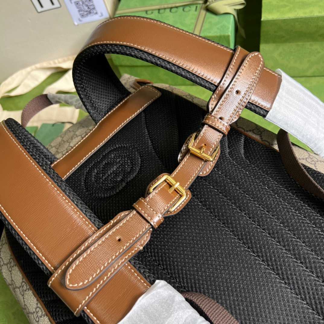 Gucci Medium Backpack With Interlocking G(26-43-18cm) - PerfectKickZ