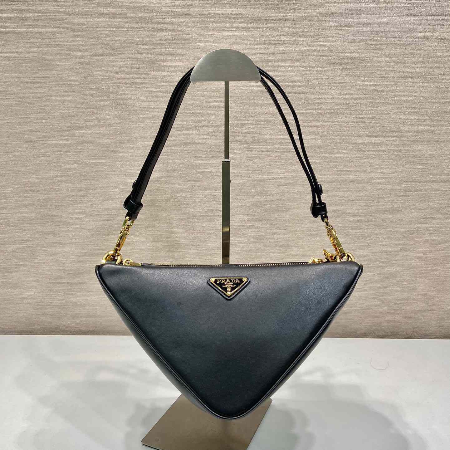 Prada Symbole Leather And Fabric Mini Bag(23-25-5cm) - 