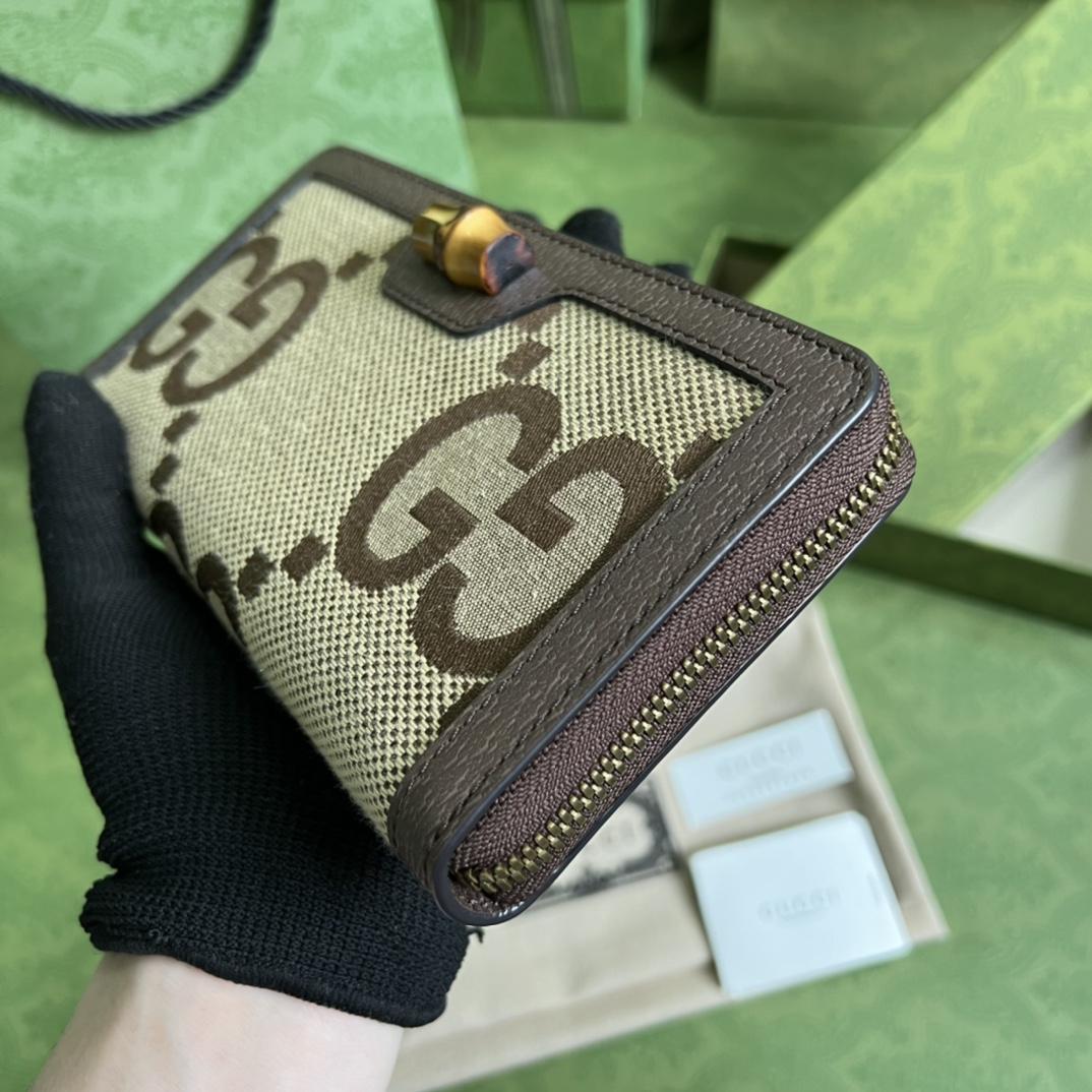 Gucci Diana Jumbo GG Wallet(19*10*3cm)    - PerfectKickZ