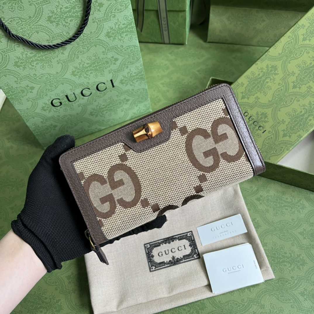 Gucci Diana Jumbo GG Wallet(19*10*3cm)    - PerfectKickZ
