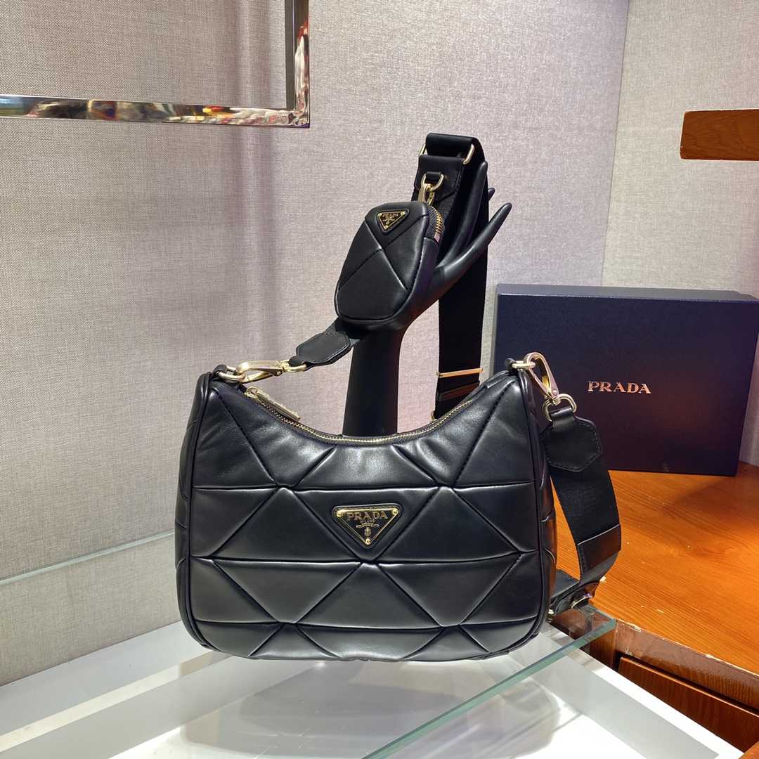 Prada System Patchwork Shoulder Bag(24*17*7cm) - PerfectKickZ