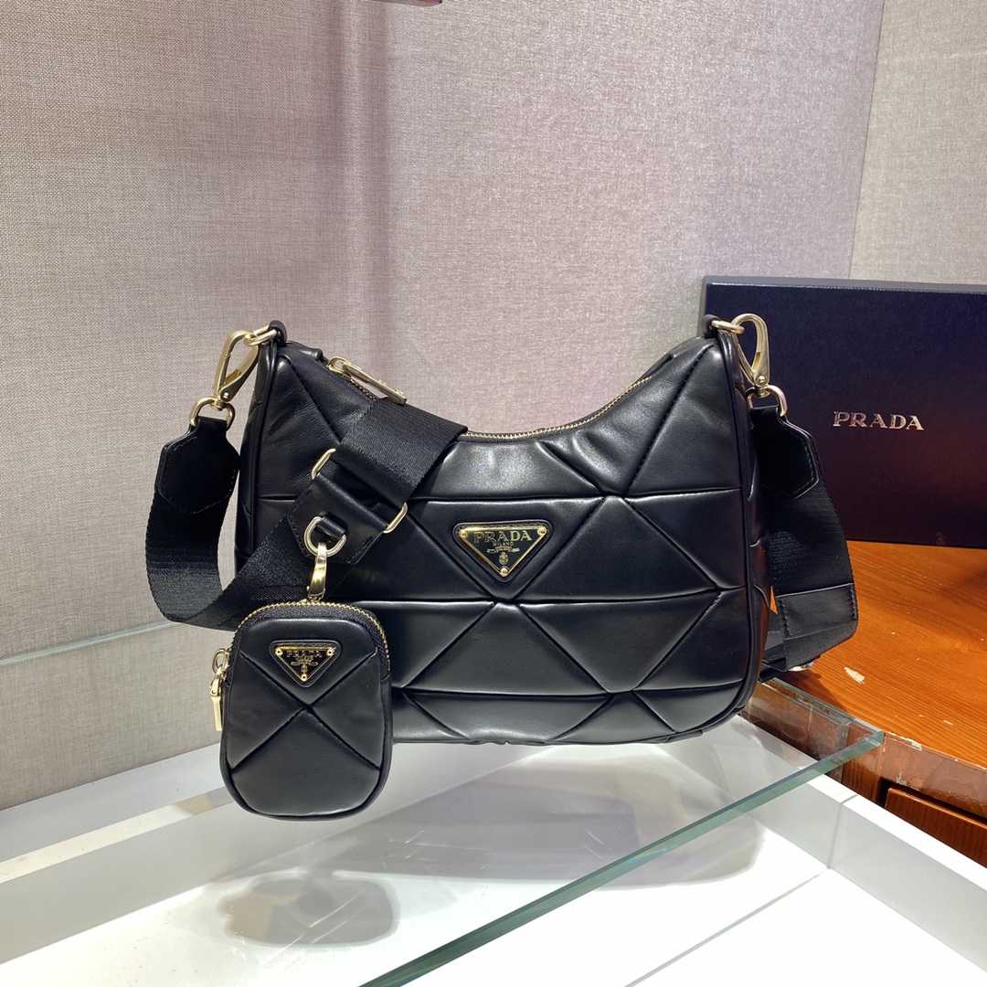 Prada System Patchwork Shoulder Bag(24*17*7cm) - PerfectKickZ