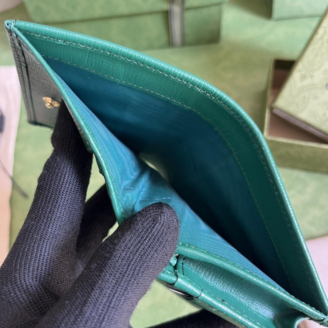 Gucci Horsebit 1955 Card Case Wallet(11-8.5-3cm)    - PerfectKickZ