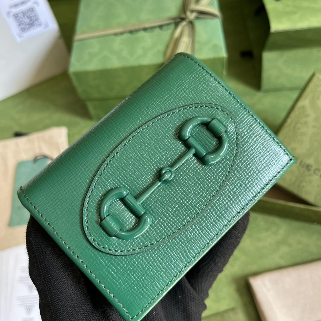 Gucci Horsebit 1955 Card Case Wallet(11-8.5-3cm)    - PerfectKickZ