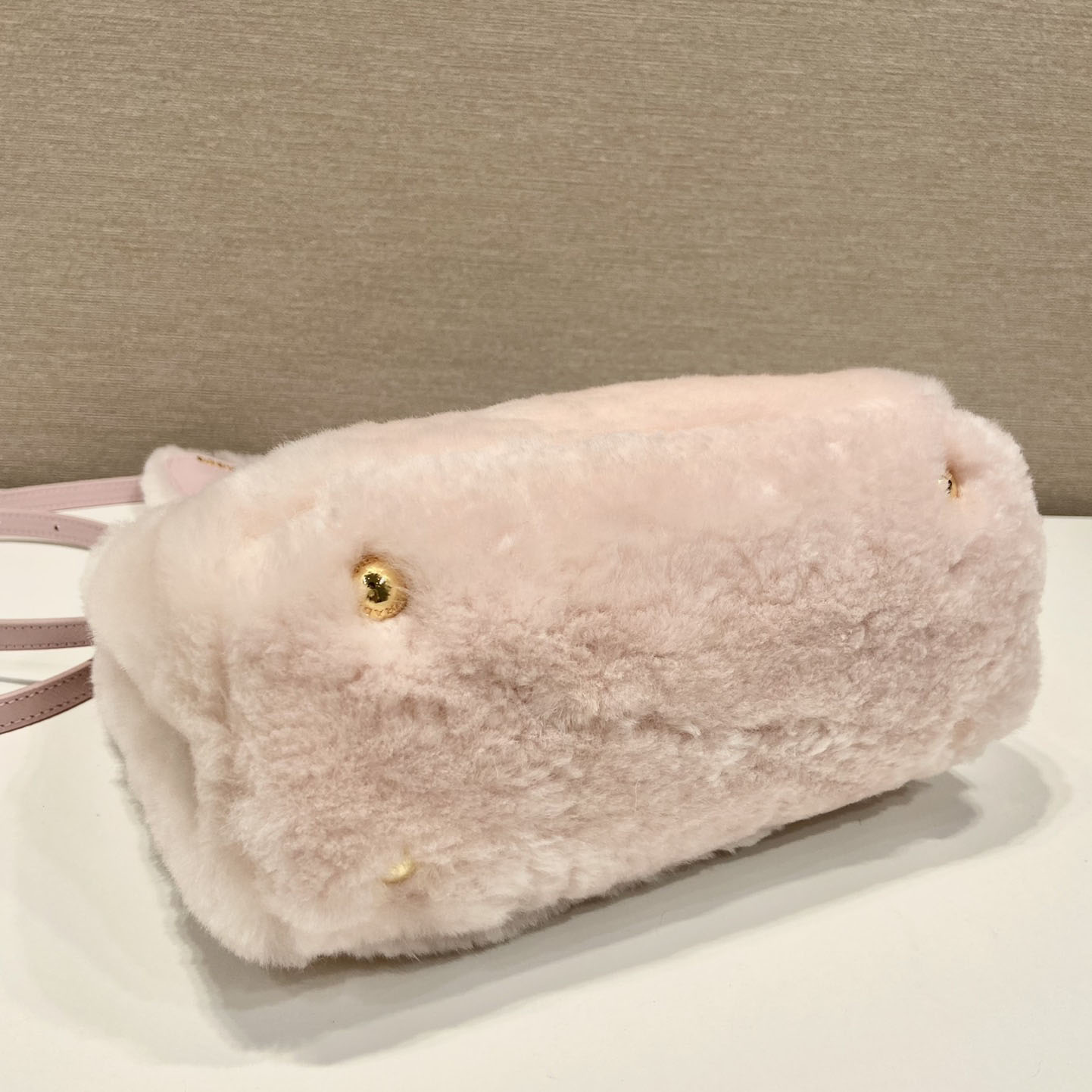 Prada Galleria Shearling Mini-Bag - PerfectKickZ