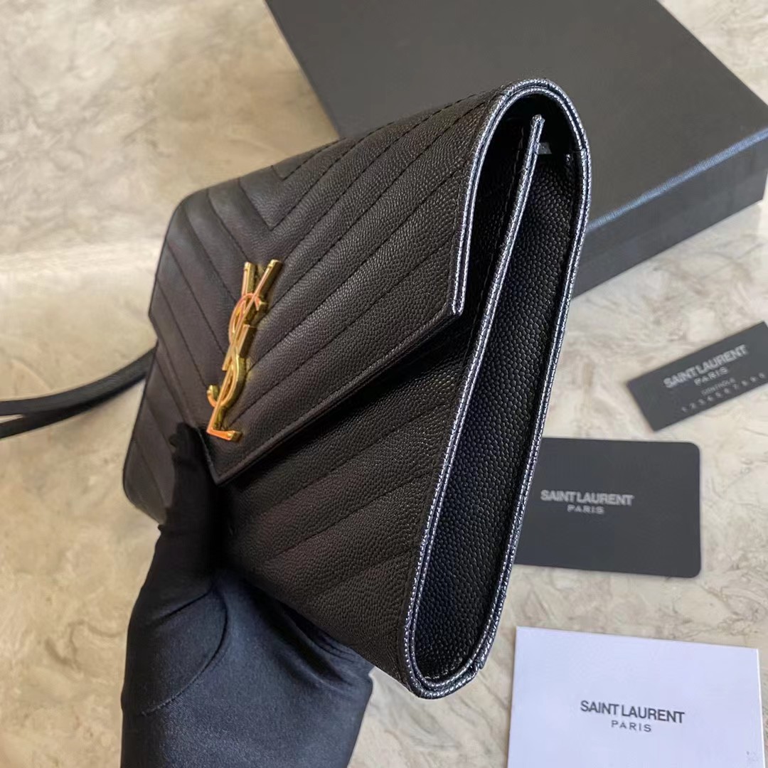 Saint Laurent Monogramme Quilted Textured-Leather Pouch(21-16-3CM) - PerfectKickZ
