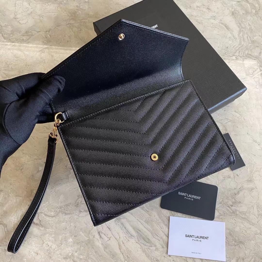 Saint Laurent Monogramme Quilted Textured-Leather Pouch(21-16-3CM) - PerfectKickZ