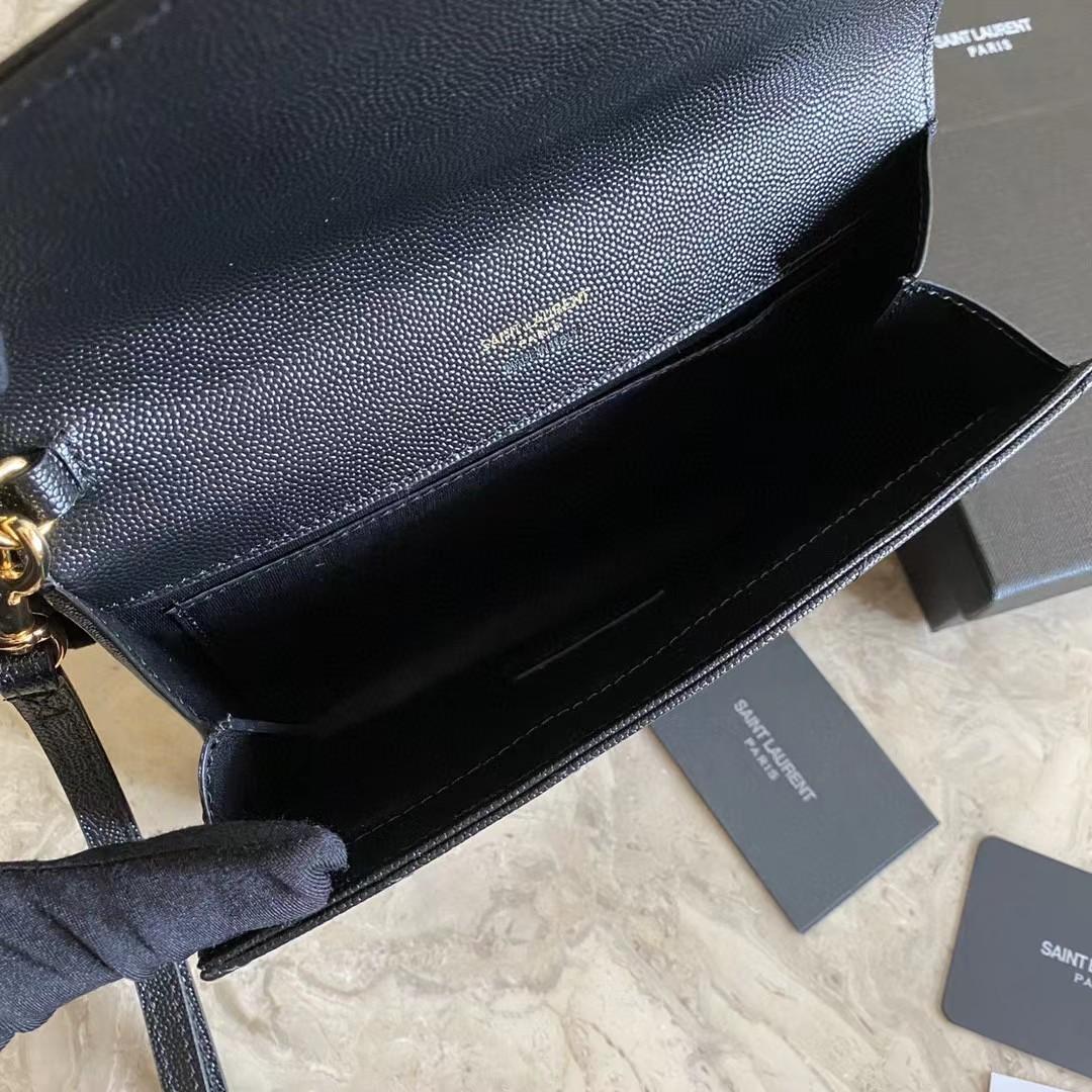 Saint Laurent Monogramme Quilted Textured-Leather Pouch(21-16-3CM) - PerfectKickZ